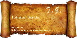 Tukacs Gunda névjegykártya